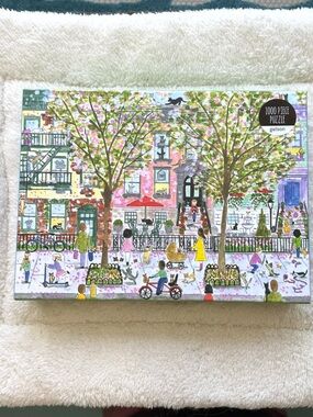 Galison Michael Storrings Cats in The City 1000 Piece Puzzle - COMPLETE